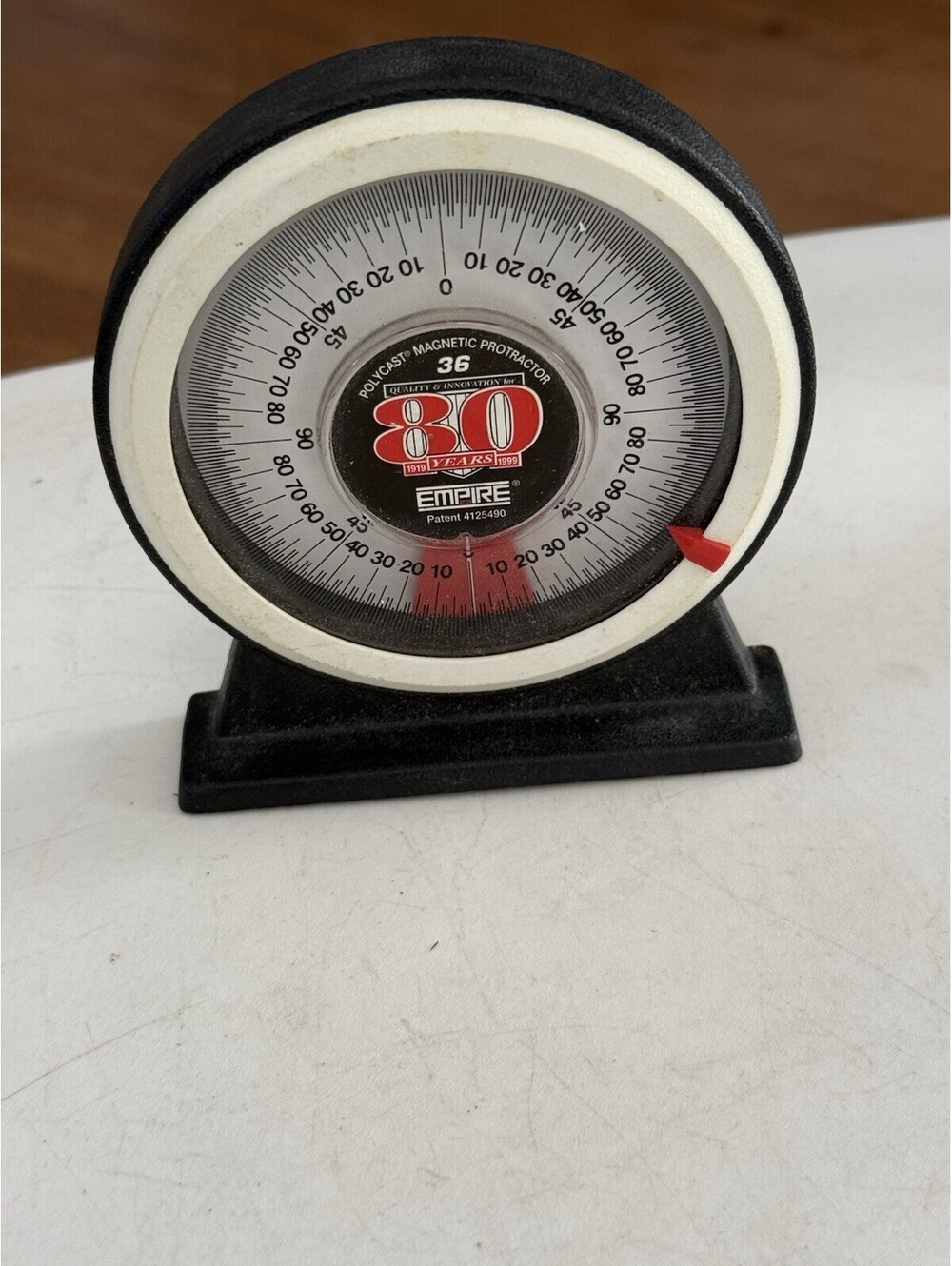 Polycast Protractor #36 Magnetic Empire With Pitch Angle Calculator Working